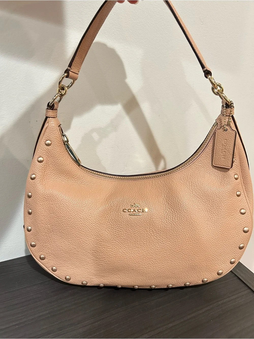 Coach East/West Harley Leather Hobo Bag Style#F22548 EUC
